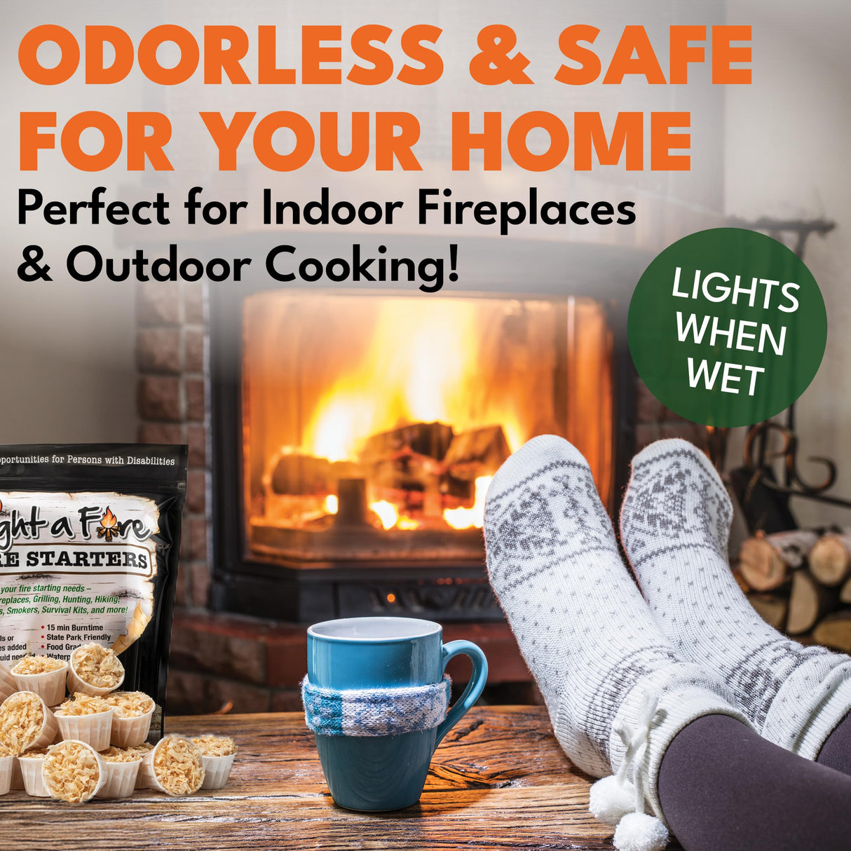 Superior Trading Fire Starter Pods in Resealable Packs - Fire Starters for Campfires, BBQ, Grill, Pit, Wood Stove & Charcoal Starter, 15-20-Min Burn, 30 Extra Large Pods, USA Made, Brown, 3.2 Lbs Superior Trading Co.