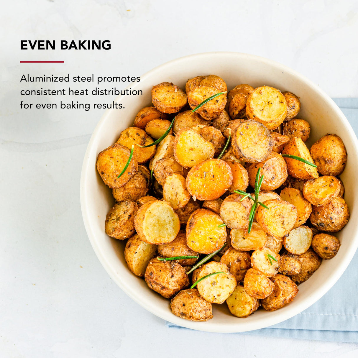 KitchenAid 9x13in Nonstick Aluminized Steel Baking Sheet, Contour Silver KitchenAid