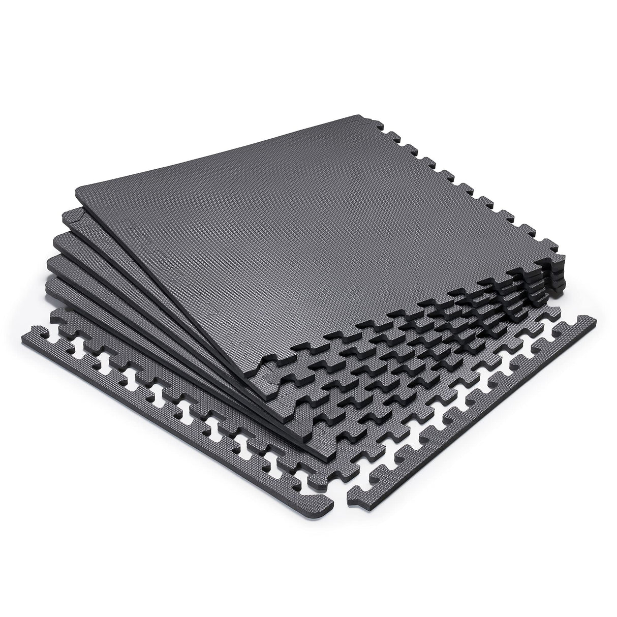 Marcy Interlocking Waterproof Flooring Mat for Exercise Equipment & Accessories MAT-20,Black MARCY