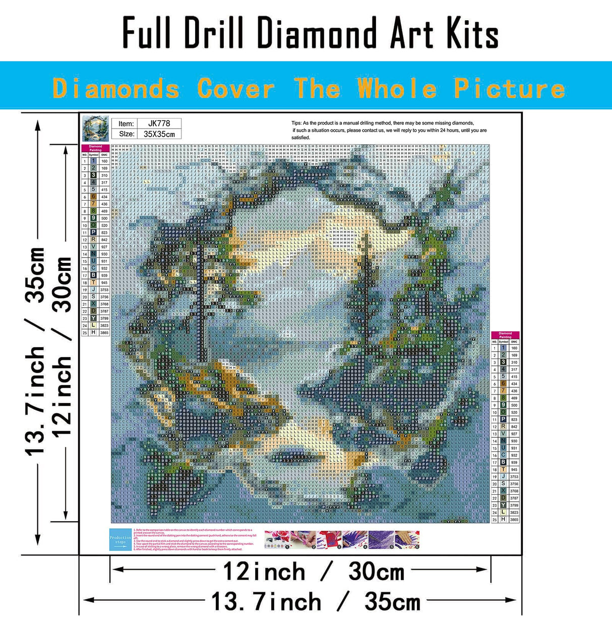 CHWGLFGG 5D Diamond Art Kits for Adults Beginners, Mountain Sunset Landscape Diamond Painting Kits, DIY Full Round Drill Paint by Diamonds Dot Gem Art for Adults, Home Wall Decor 13.7X 13.7 Inch CHWGLFGG