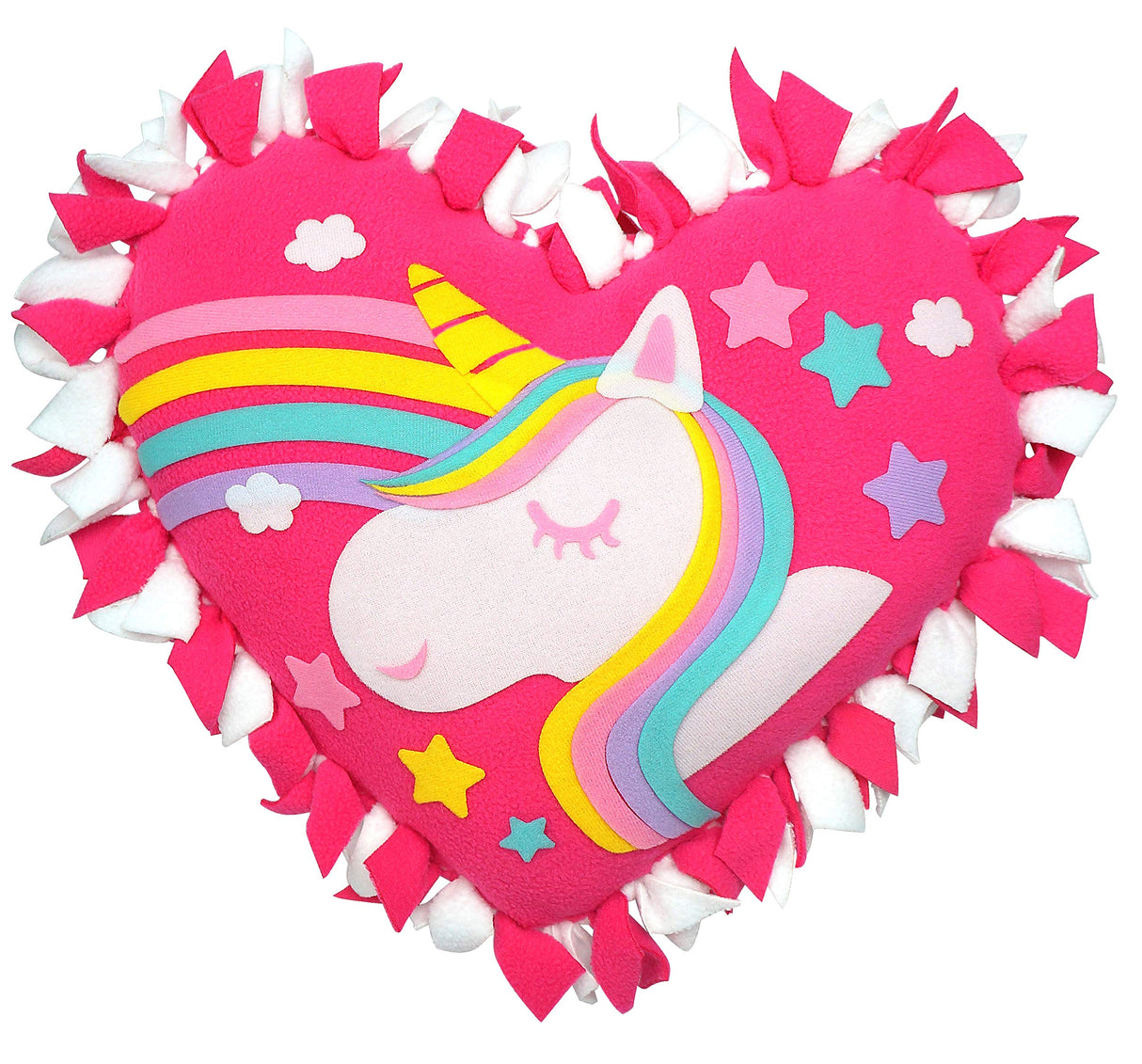 C.S. Kids Easy-to-Knot Unicorn Themed 3 in 1 DIY Kit | Fun DIY Arts and Craft Gifts Make Your Own for Kids | Educational Guides to Create Knotted Tote Bag, Pillow and Banner C.S.KIDS