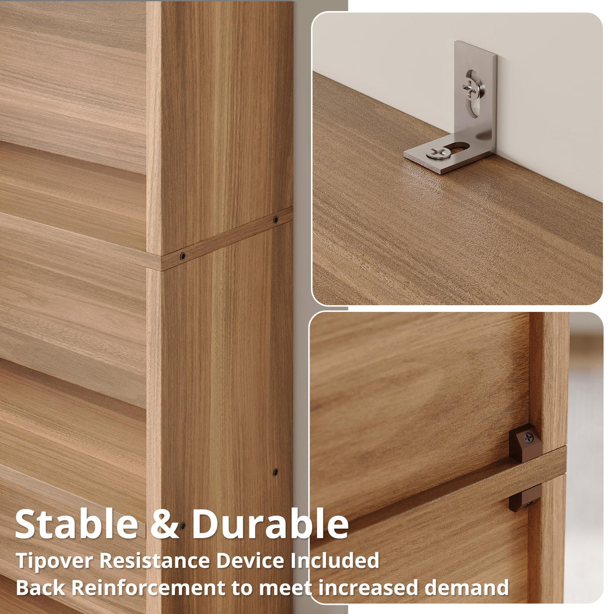 IRONCK Bookshelves and Bookcases Floor Standing 6 Tiers Display Storage Shelves 70 in Tall Bookcase Home Decor Furniture for Home Office, Living Room, Bed Room IRONCK