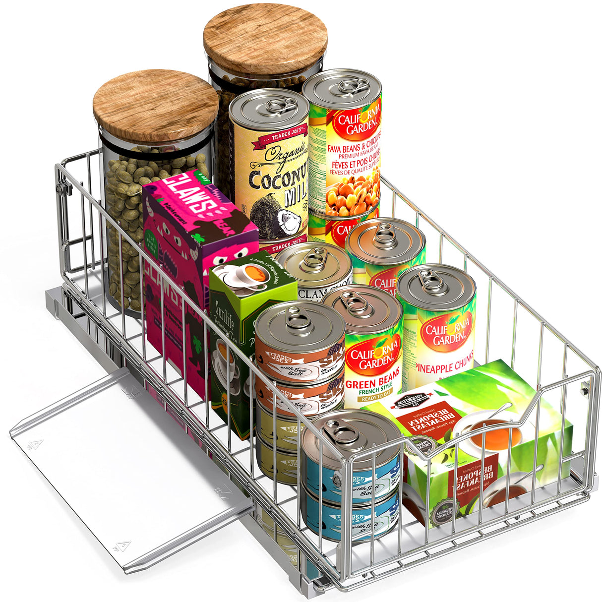 Simple Houseware Pull Out Cabinet Sliding Basket Simple Houseware