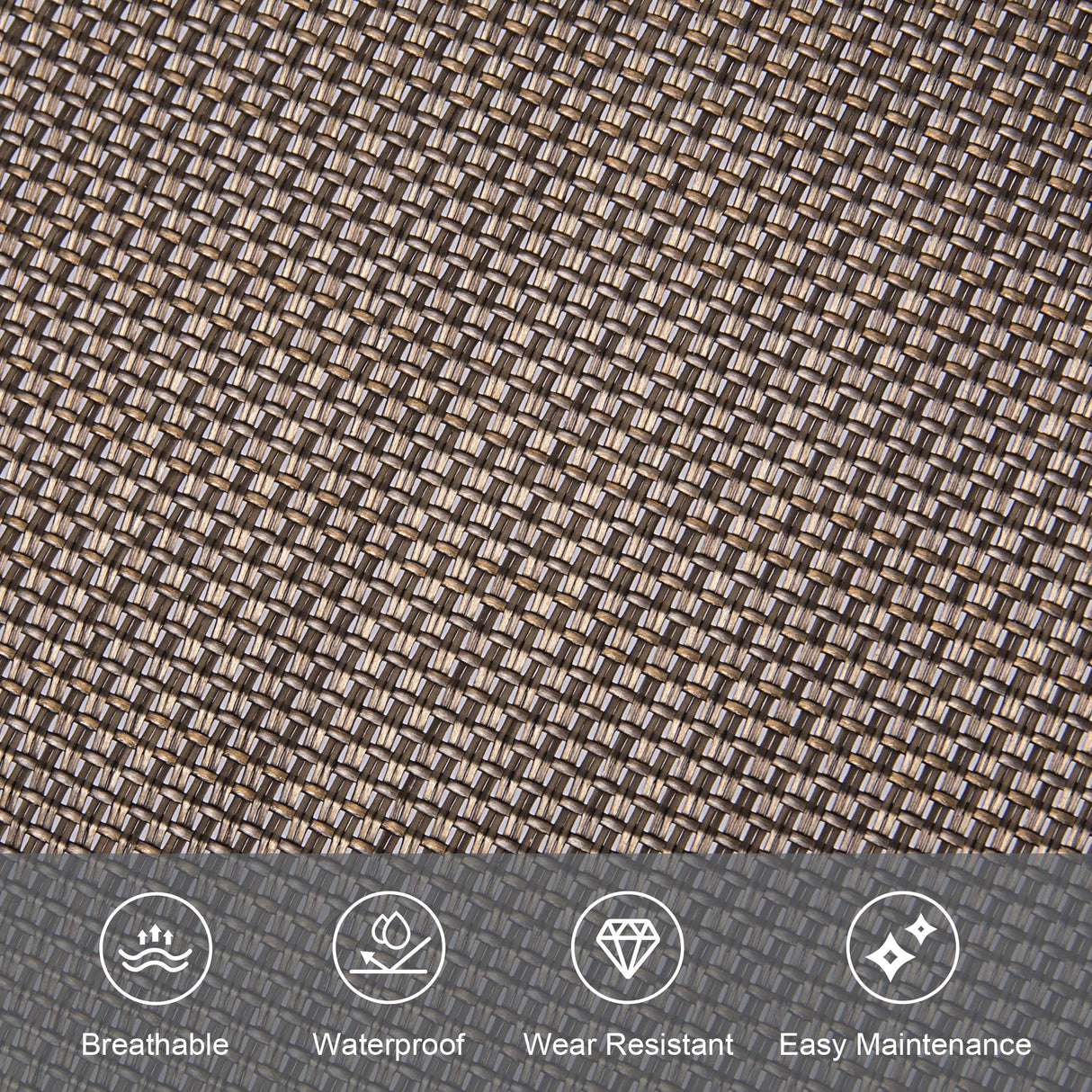 mansion home Lounge Chair, Outdoor Chaise Lounge with Detachable Pillow for Patio, Lawn, Pool, Outdoor Lounge Chairs, Brown mansion home