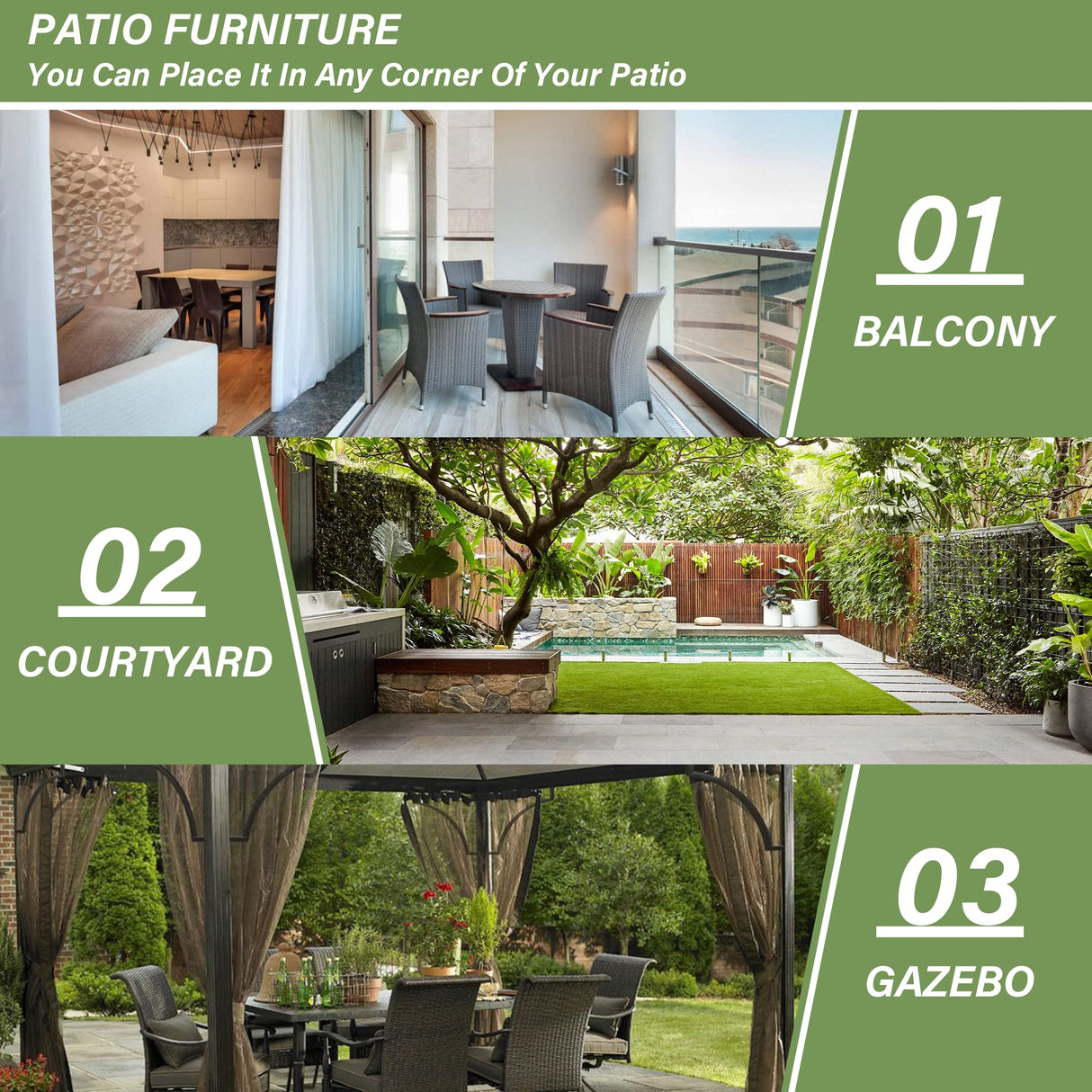 Kurapika 15-Piece Patio Furniture Outdoor Dining Set, Wicker Rattan Table and Chairs, Square Tempered Glass Tabletop With Umbrella Hole, 12 Chairs, Sand Kurapika