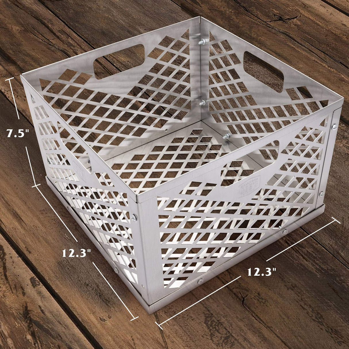 Oklahoma Joe's 5279338P04 Stainless Steel Offset Smoker Charcoal Firebox Basket, Silver Oklahoma Joe's