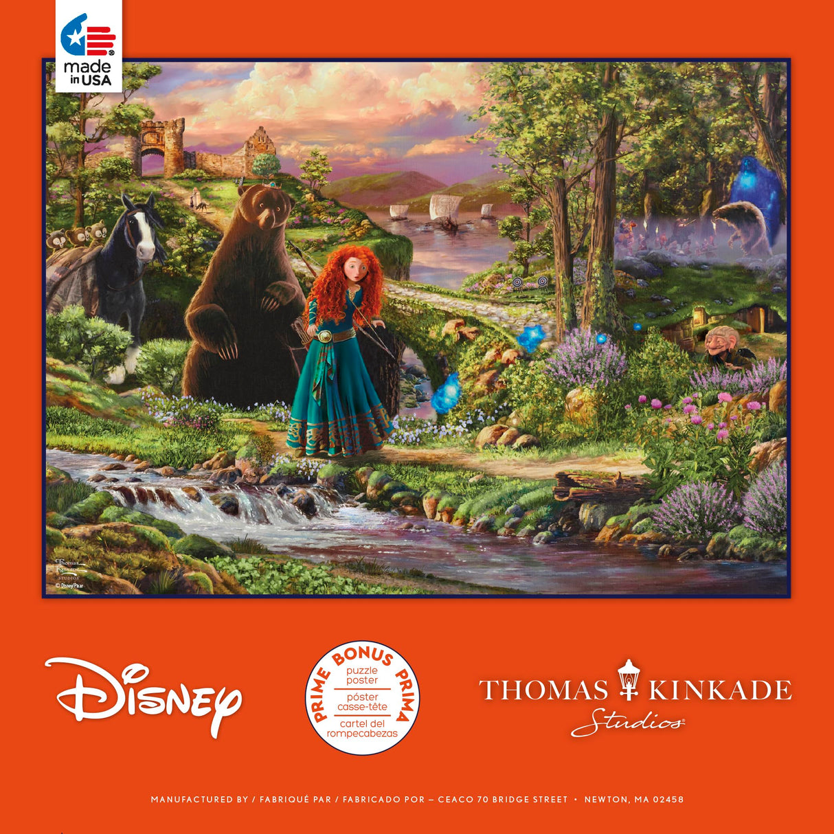 Ceaco - Disney - Pixar - Thomas Kinkade - Brave - 1000 Piece Jigsaw Puzzle for Adults - Challenging Puzzle Perfect for Game Nights Ceaco