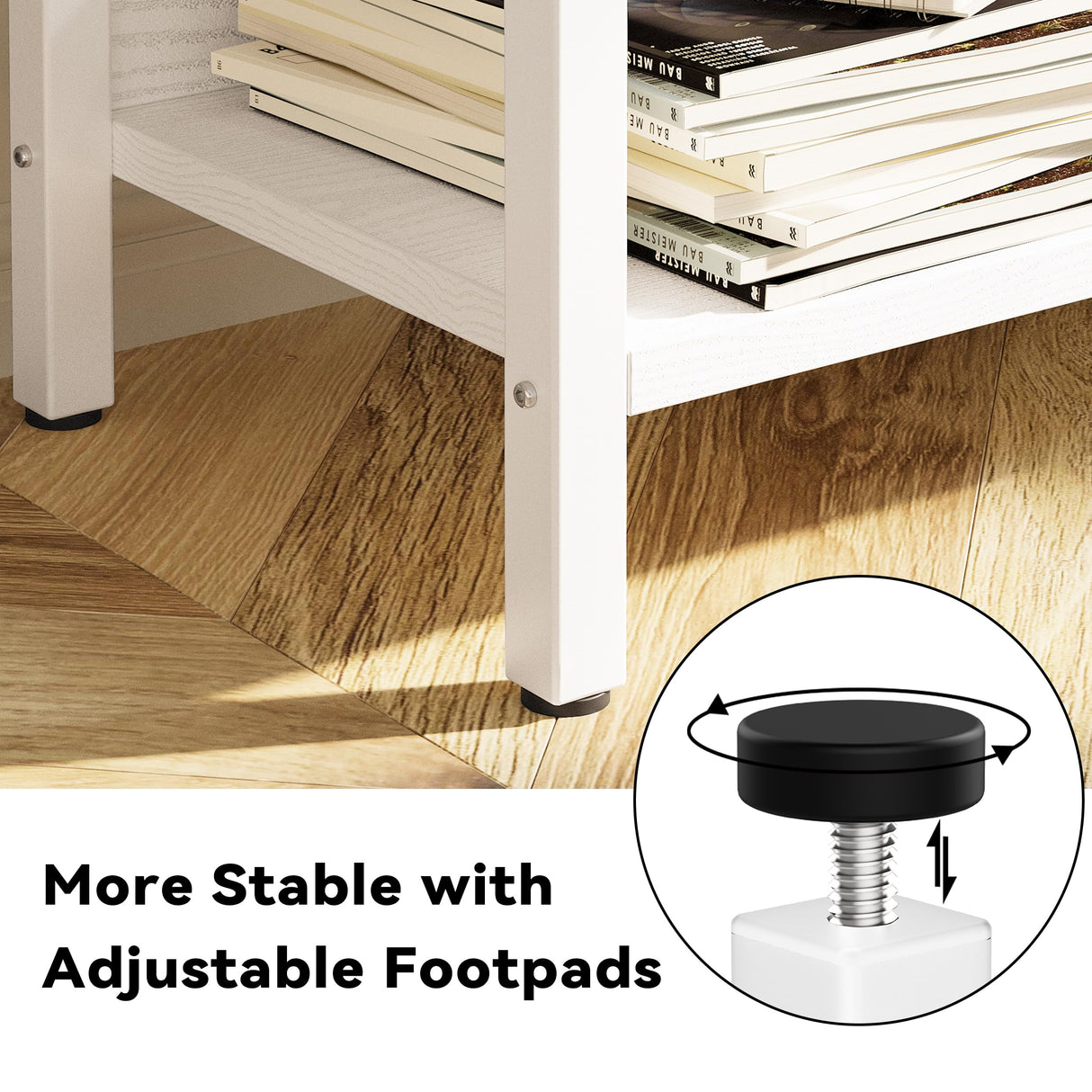 IRONCK Bookcases and Bookshelves Triple Wide 5 Tiers Industrial Bookshelf with Baffles Large Etagere Bookshelf with Metal Frame for Living Room Home Office IRONCK