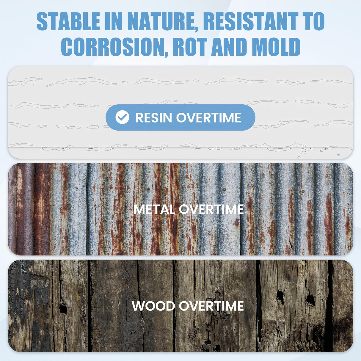 VONZOY Outdoor Storage Shed, 6x6 FT Resin Shed with Floor and Lockable Door, Window & Vents, Tool Sheds & Outdoor Storage for Bike, Garden Accessories, Tools, Waterproof (Grey & White) VONZOY