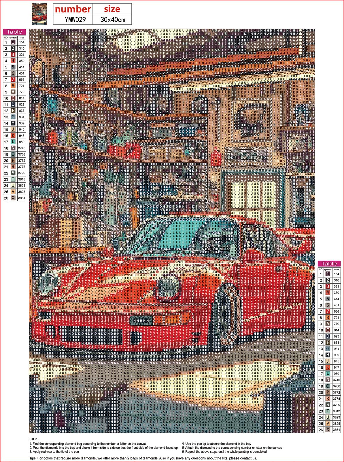 MXJSUA DIY 5D Diamond Painting Kits for Adults, Red Sports Car Diamond Art Painting Full Drill Crystal Rhinestone Embroidery Craft Kits for Home Wall Decor Gifts, 12x16inch MXJSUA