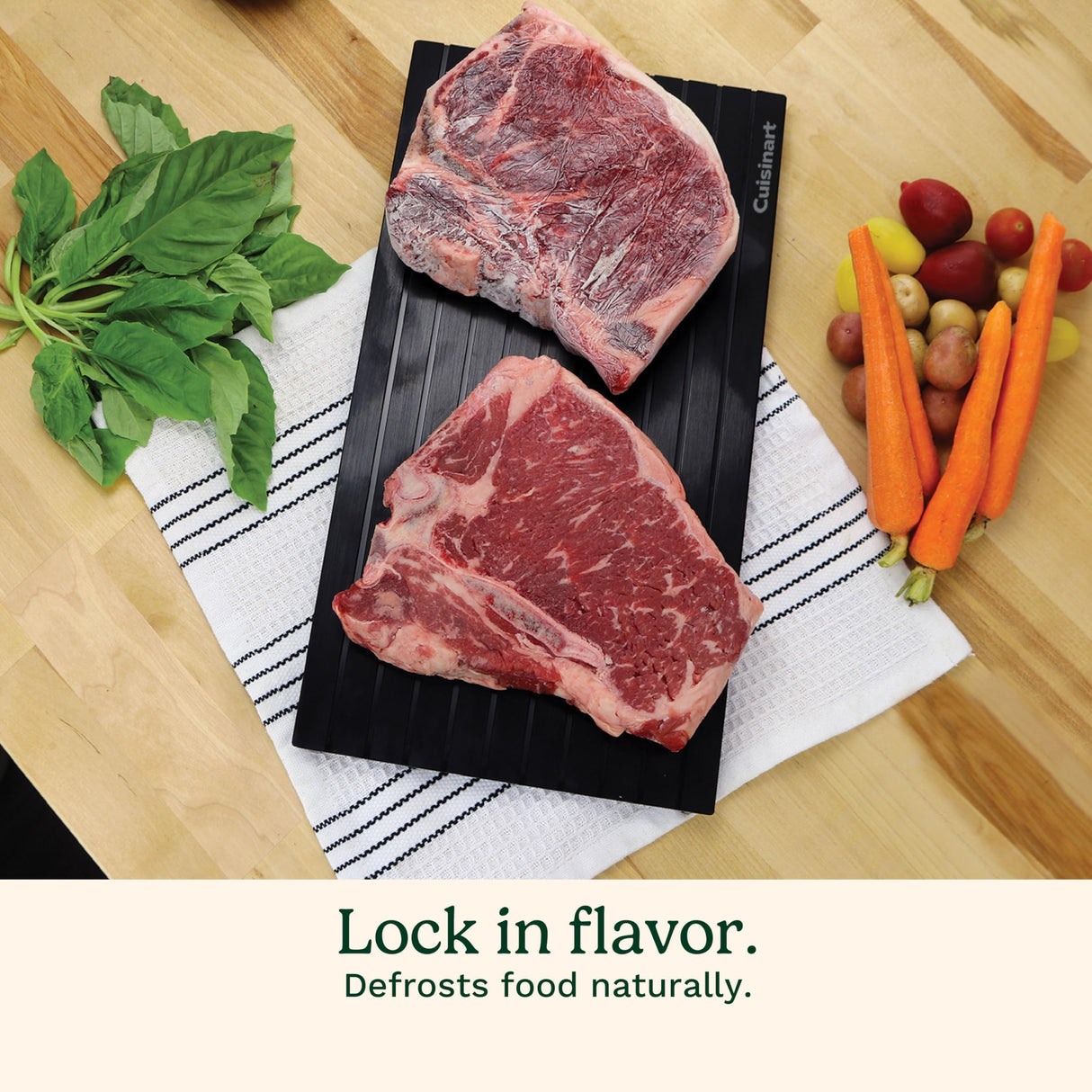 Cuisinart BBQ Defrosting Tray, Conductive Aluminum Rapid Thaw Plate for Frozen Meat, Quick Defrosting Tool to Preserve Natural Flavors, Easy to Clean Kitchen Gadget and Grilling Accessories for Home Cuisinart