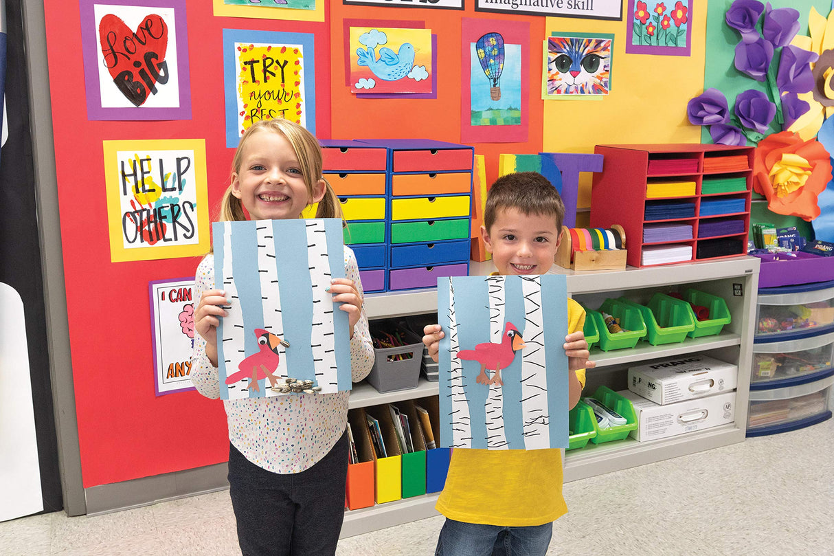 Prang (Formerly SunWorks) Construction Paper, Bright White, 18" x 24", 100 Sheets Prang