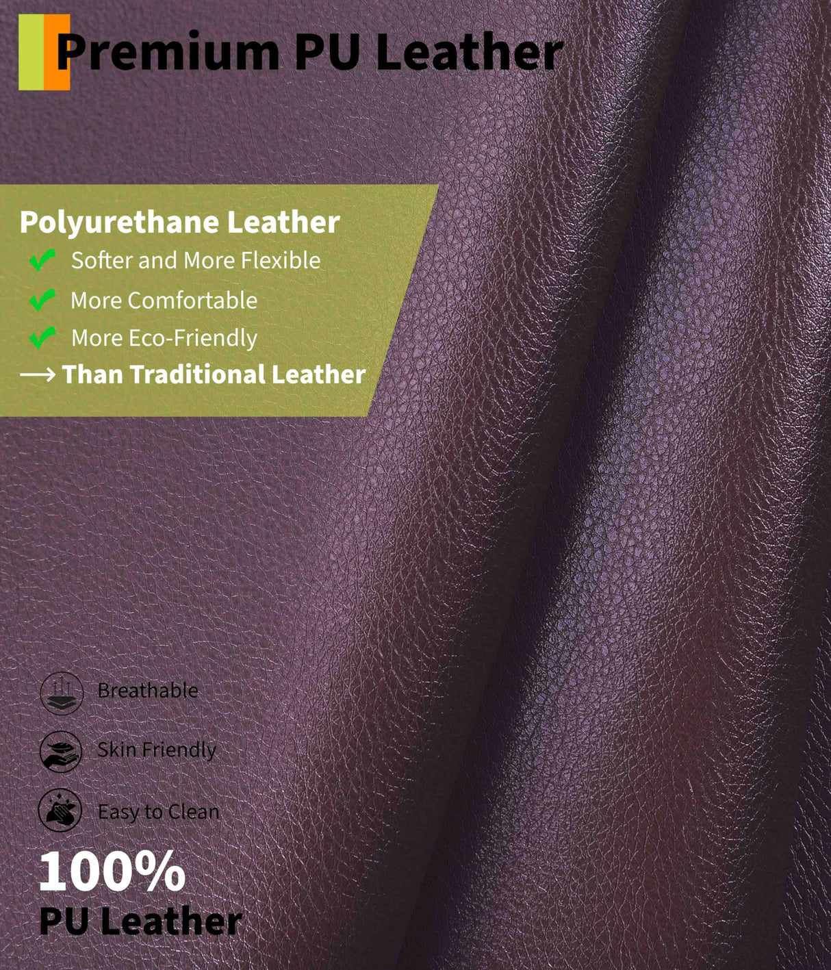 GarveeHome Power Recliner Chair - Heat and Massage, Adjustable Electric Recliner Ergonomic PU Leather Single Sofa, Tall Back, Padded Seat, Home Theater Seating for Living Room GarveeHome