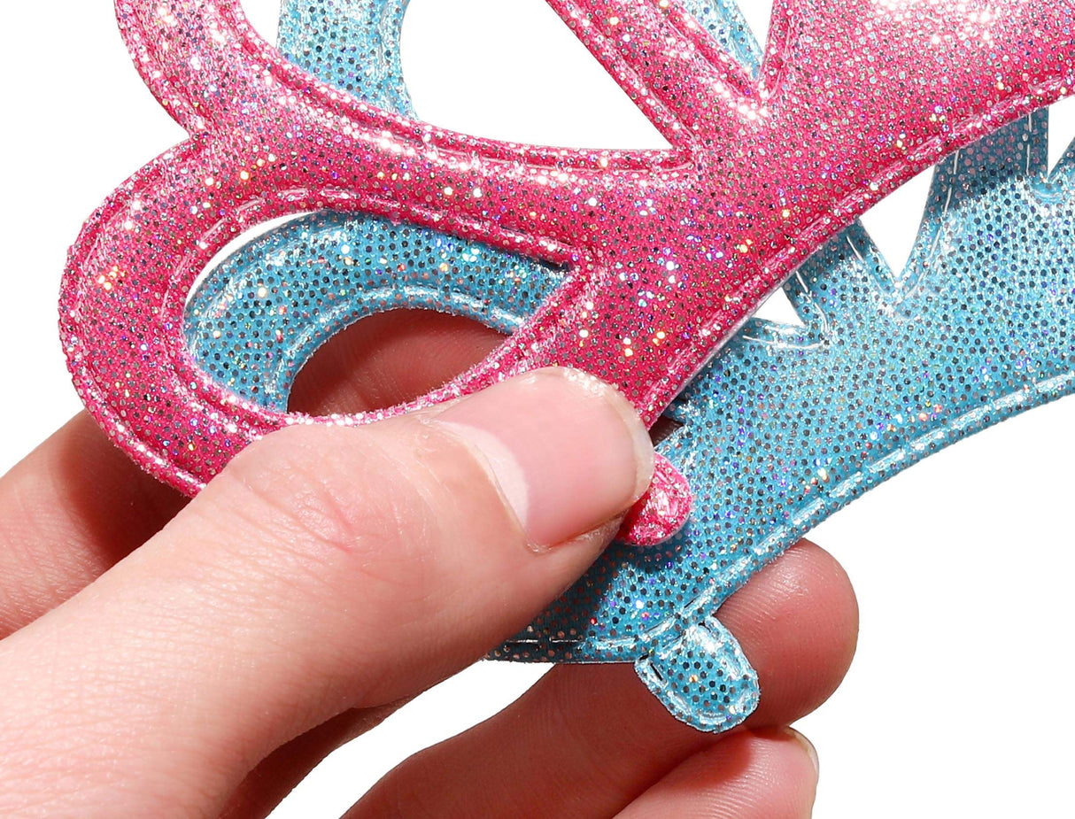 Richness DIY Party Crowns Foam Kids Tiaras Make Your Own Crowns with Jewel Stickers Party Favors for Kids Pack of 6 RICHNESS