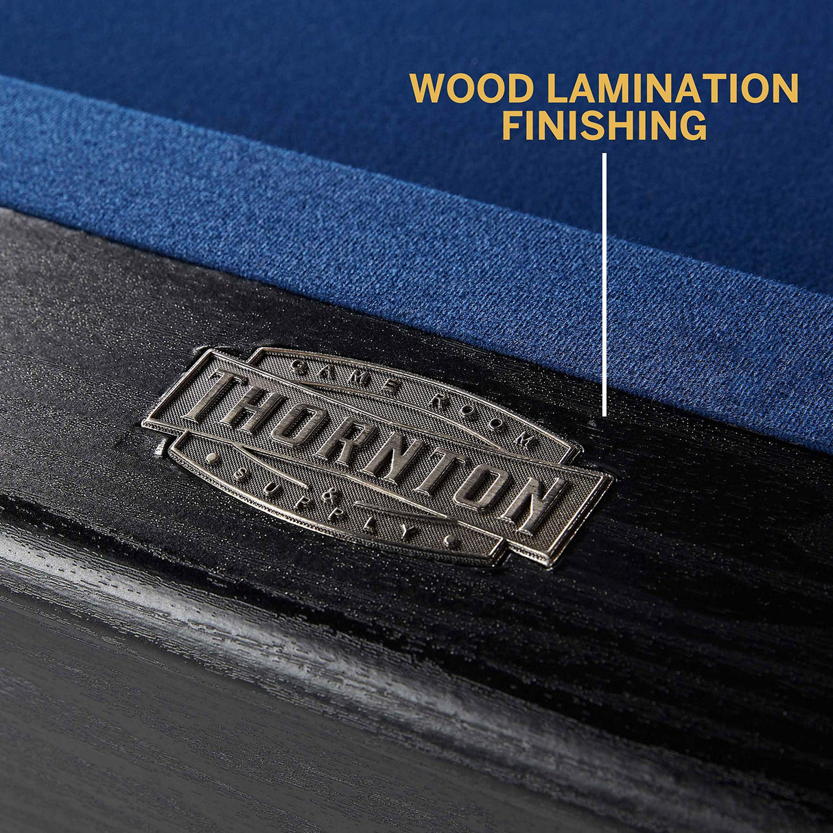 THORNTON 7' Modern Drop Pocket Table With Pool Ball and Cue Stick Set Thornton