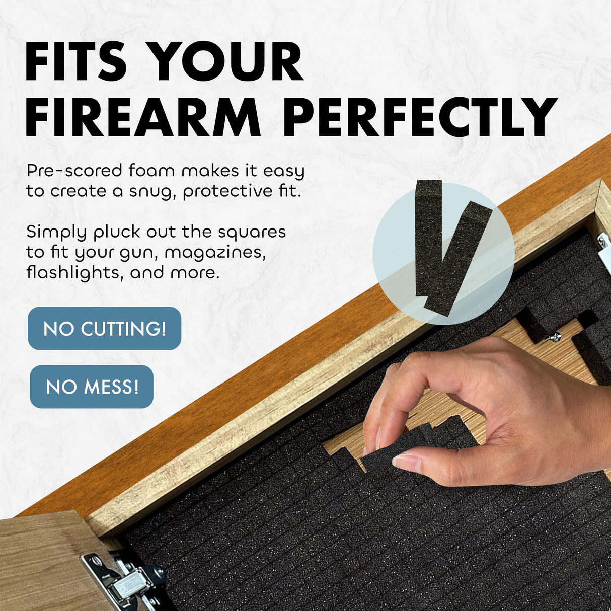 Customizable Family Name Concealment Shelf - Handcrafted Hidden Gun Safe with Magnetic Lock - Quick Access Gun Concealment Decor - Custom, Laser Engraved Wood Gun Cabinet By Bellewood Designs Bellewood Designs