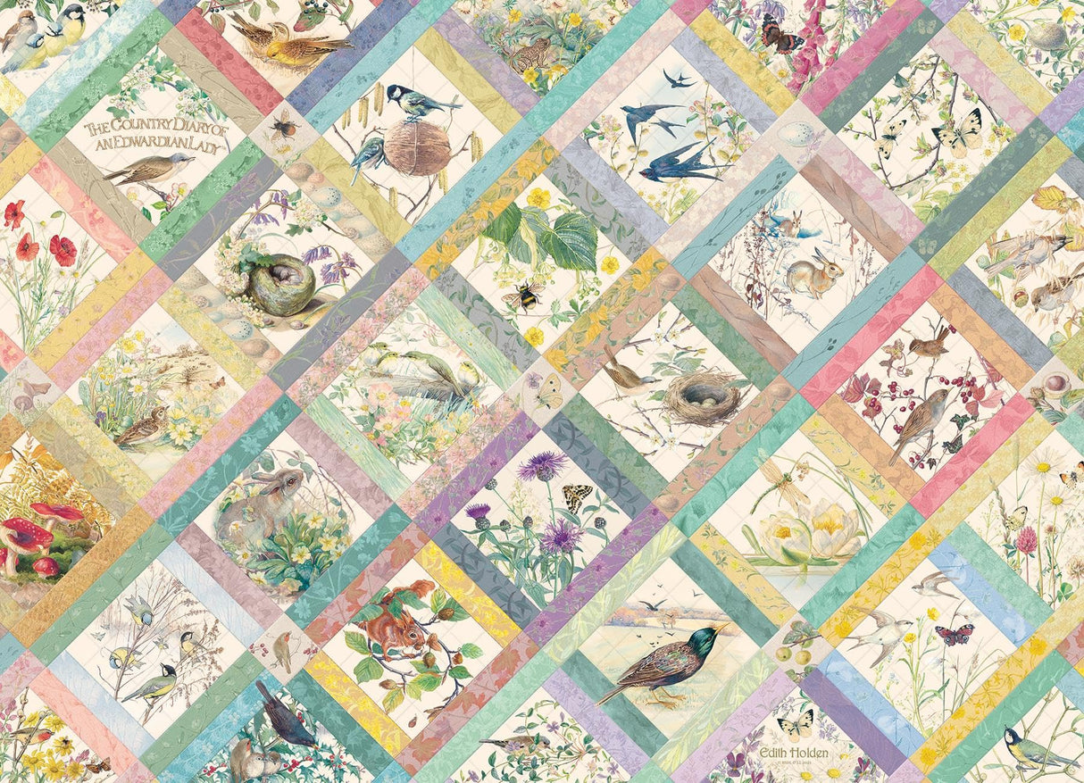Cobble Hill 1000 Piece Puzzle - Country Diary Quilt - Sample Poster Included Cobble Hill Puzzle Company Ltd.