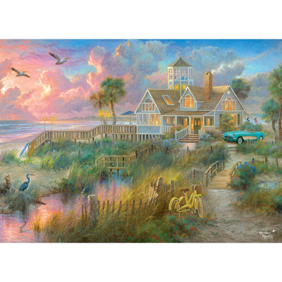 RoseArt - Abraham Hunter - Beach House - 1000 Piece Jigsaw Puzzle for Adults