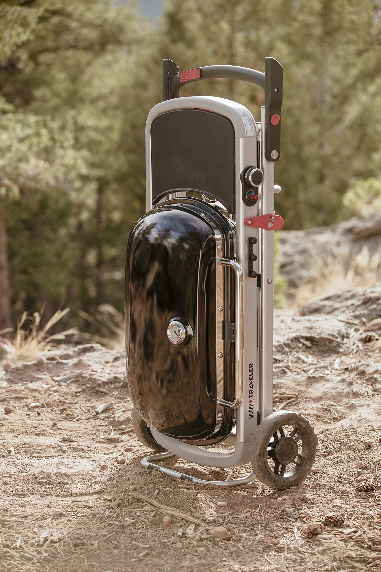 Weber Traveler Portable Gas Grill, Black Weber