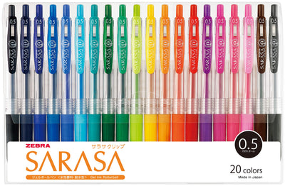 Zebra Gel Ballpoint Pen Sarasa Clip 0.5 Jj15-20ca 20 Color Set