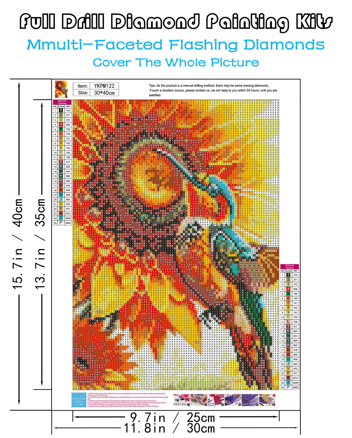 KINPLUB Hummingbird Diamond Painting Kits for Adults, 5D Bird Sunflower Diamond Art Kits for Beginners, DIY Full Round Drill Paint with Diamonds Dots Gem Art, Home Wall Decor 12 x 16 Inch KINPLUB