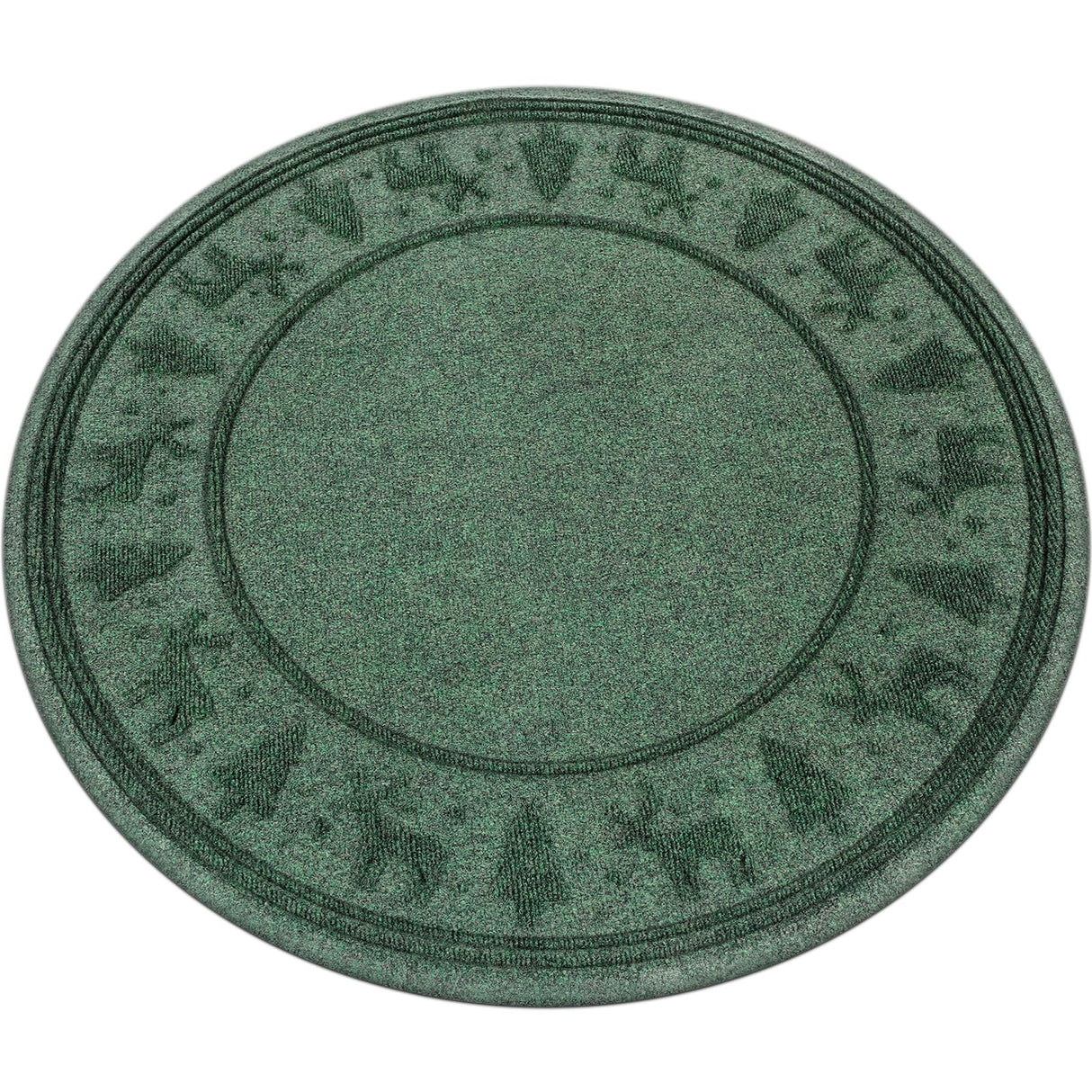 Motionchic Christmas Tree Mat 35" Christmas Tree Stand Mat with Lip Heavy Duty Christmas Tree Floor Protector Waterproof Christmas Tree Stand Pad from Spills Scratches Xmas Home Decor (Green,Reindeer) Motionchic