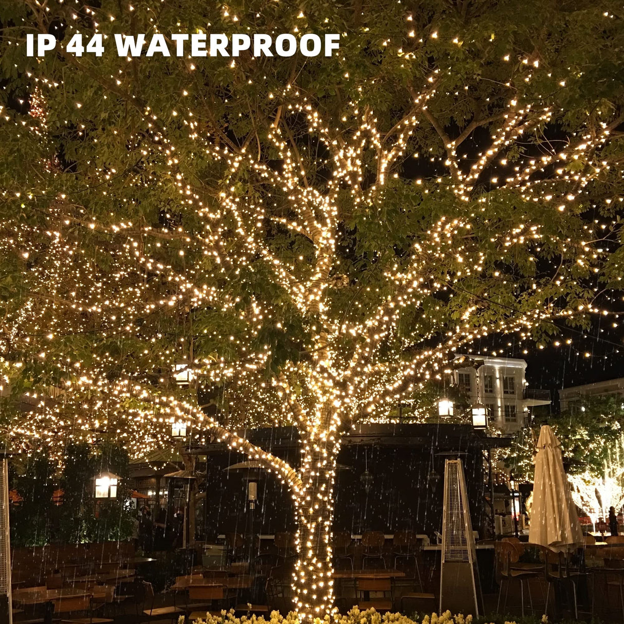 Dazzle Bright 33FT 100 LED Christmas String Lights Indoor Outdoor Waterproof, Warm White Christmas Lights Green Wire, Twinkle Lights Plug in for Tree Room Bedroom Wedding Xmas Decorations Dazzle Bright