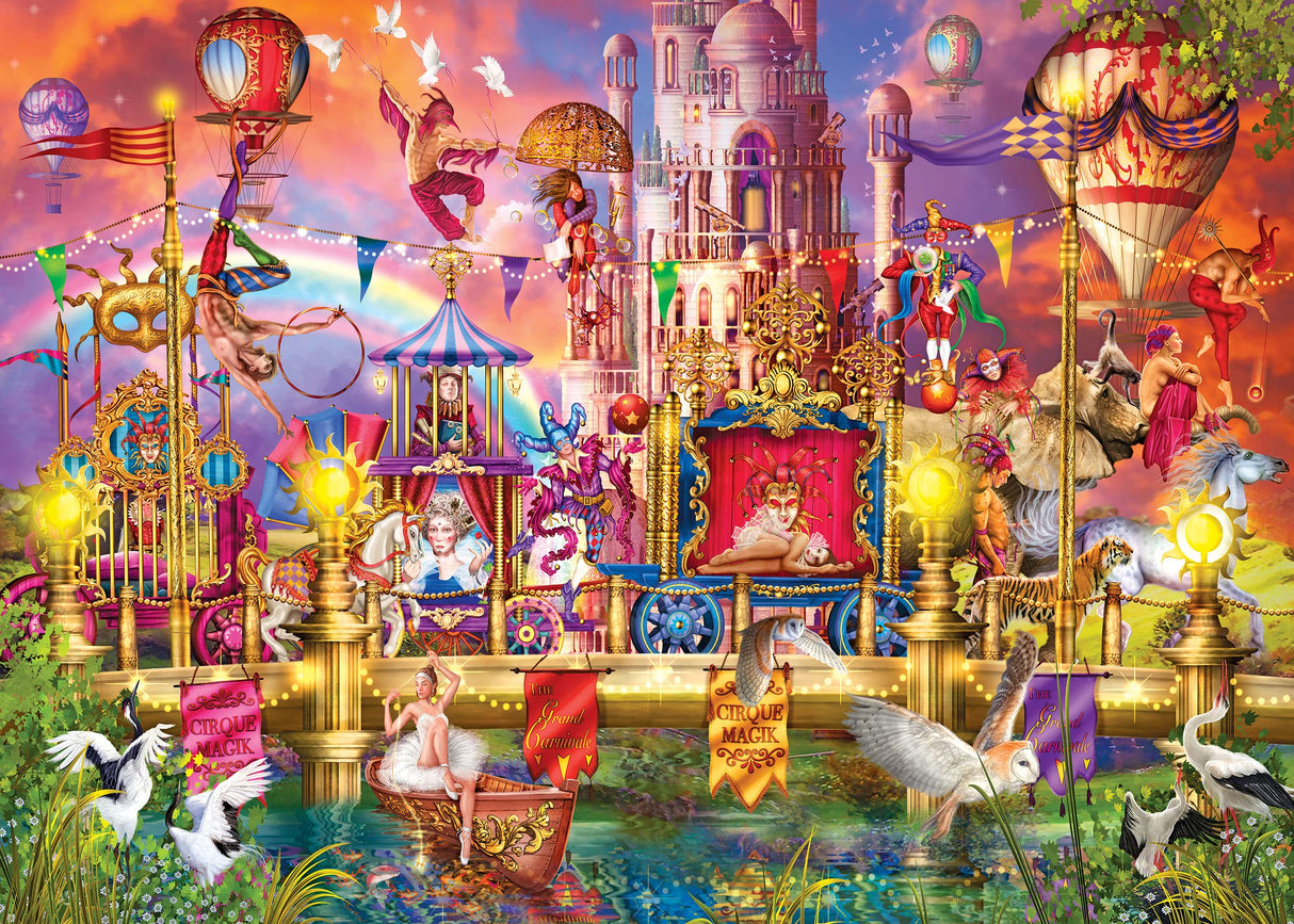 RoseArt - Kodak Premium - Magic Circus Parade - 3000 Piece Jigsaw Puzzle for Adults RoseArt