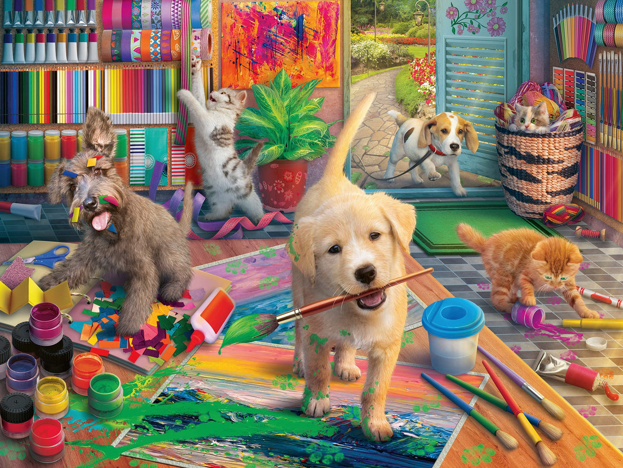 Ravensburger Cute Crafters - Large Format Jigsaw Puzzle for All Ages | 750 Unique Pieces | Softclick Technology FSC Certified | Ideal for Brain Game & Educational Fun Ravensburger