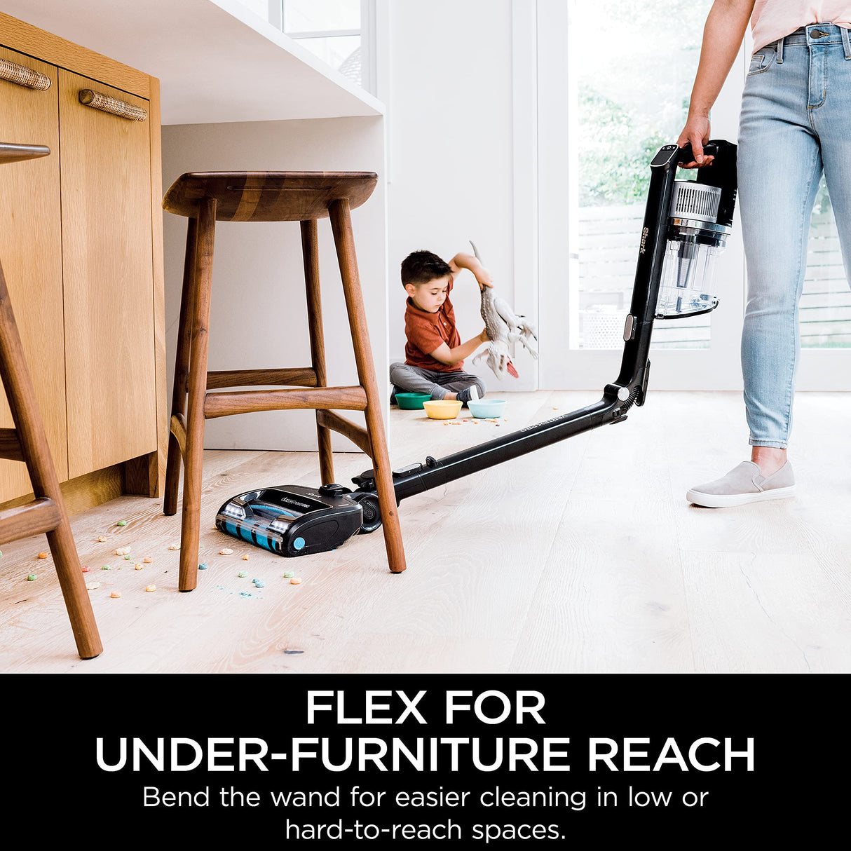 Shark IZ682H Vertex Pro Lightweight Cordless Stick Vacuum with DuoClean PowerFins, Black/Silver Shark