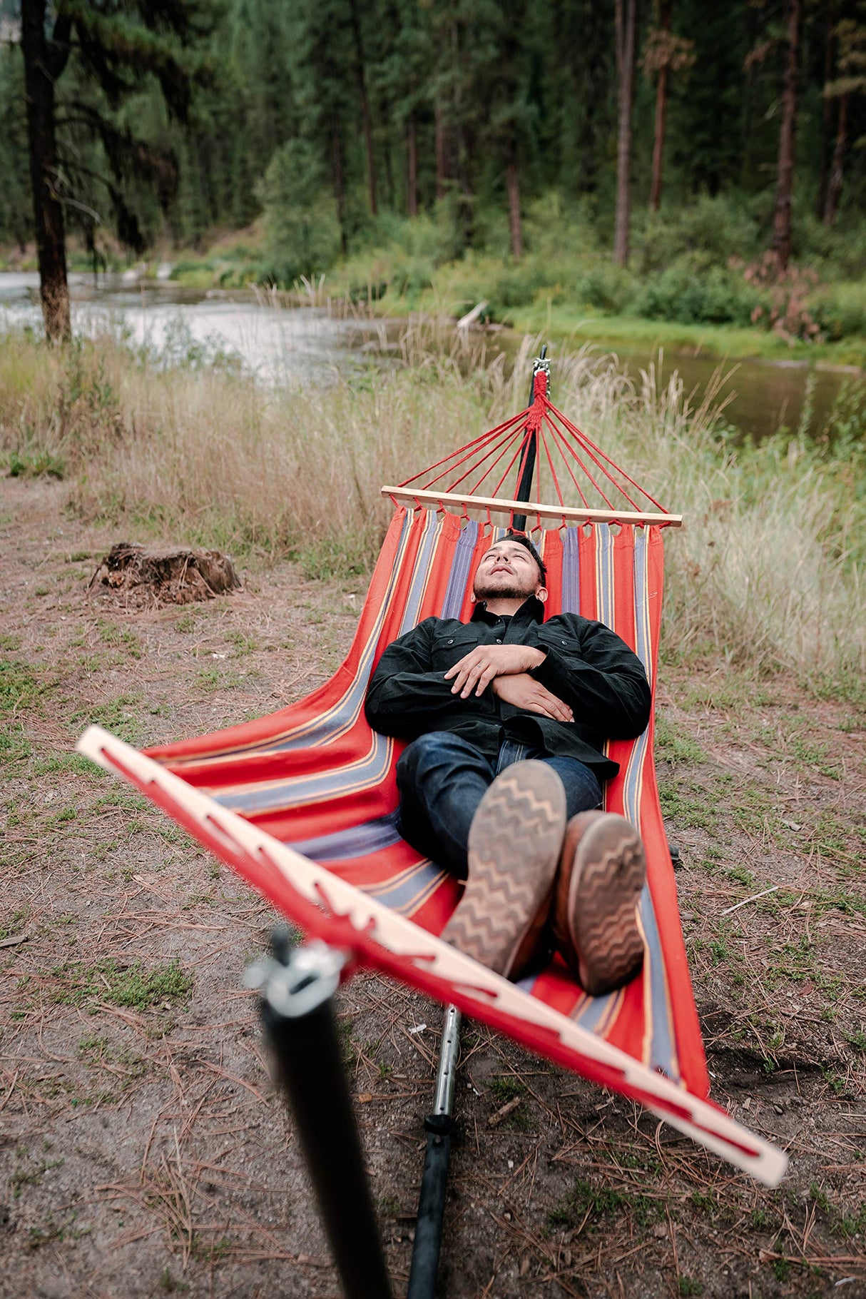 Stansport Cotton Blend Bahamas Hammock - Red (30800-60) Stansport