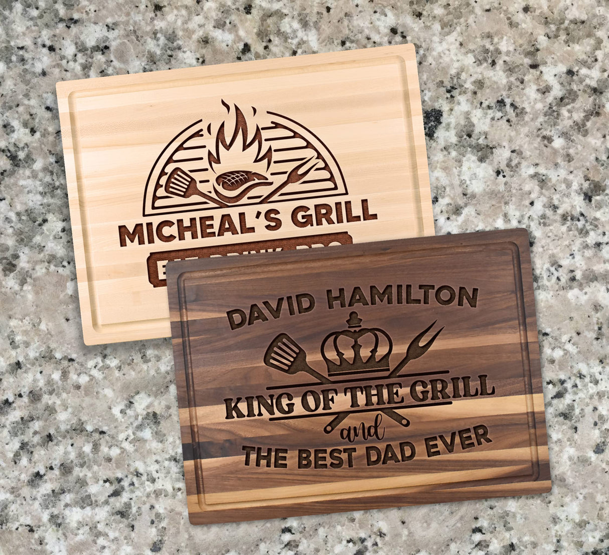 Personalized Cutting Board For Dad Custom Cutting Board Fathers Day Chopping Board Wood Engraved Butcher Cutting Board TEEAMORE