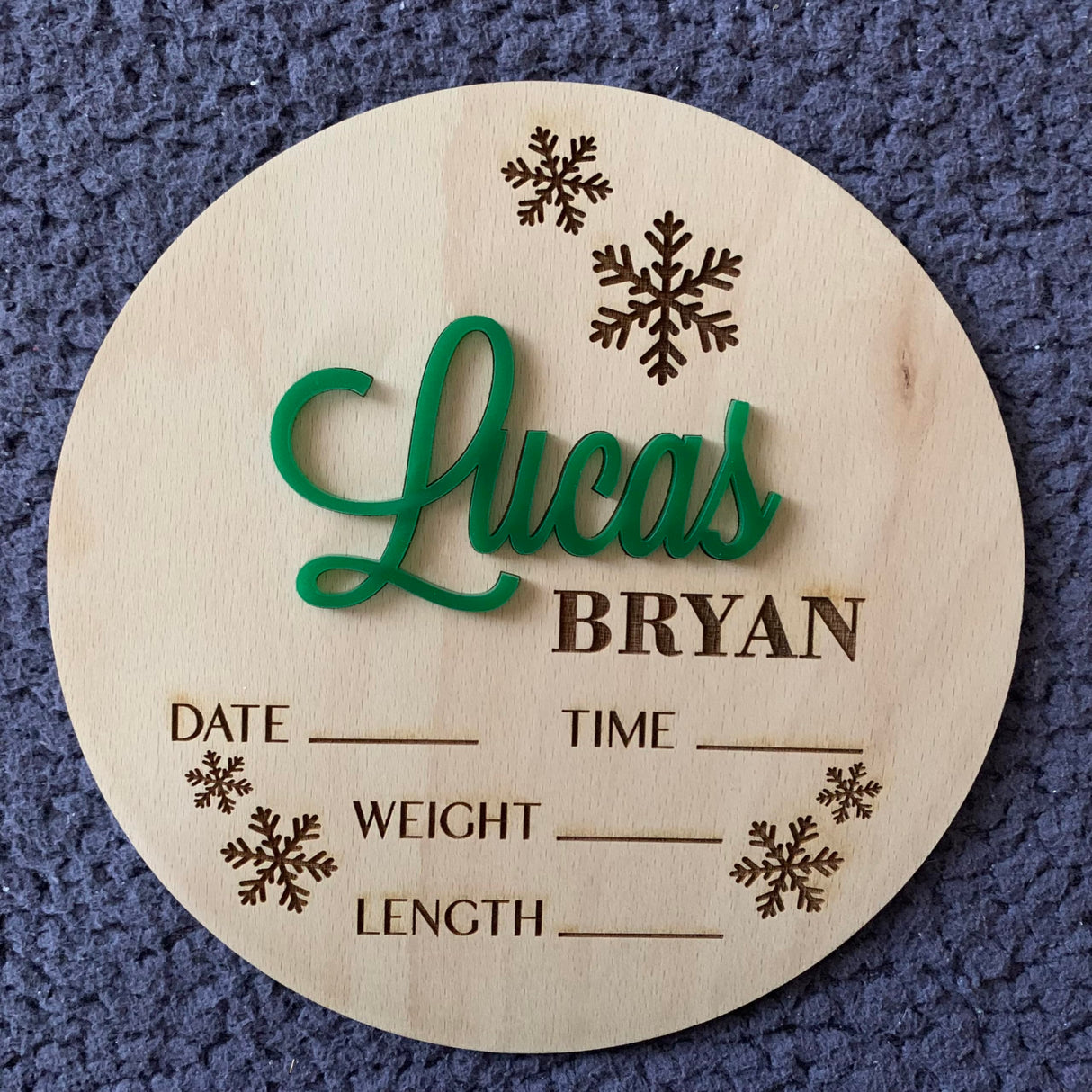 Personalized Baby Announcement Sign, Birth Announcement Sign, Custom Baby Name, Baby Birth Stats, Wood Sign for Name Reveal, Baby Sign for Hospital, FranJohnsonHouse