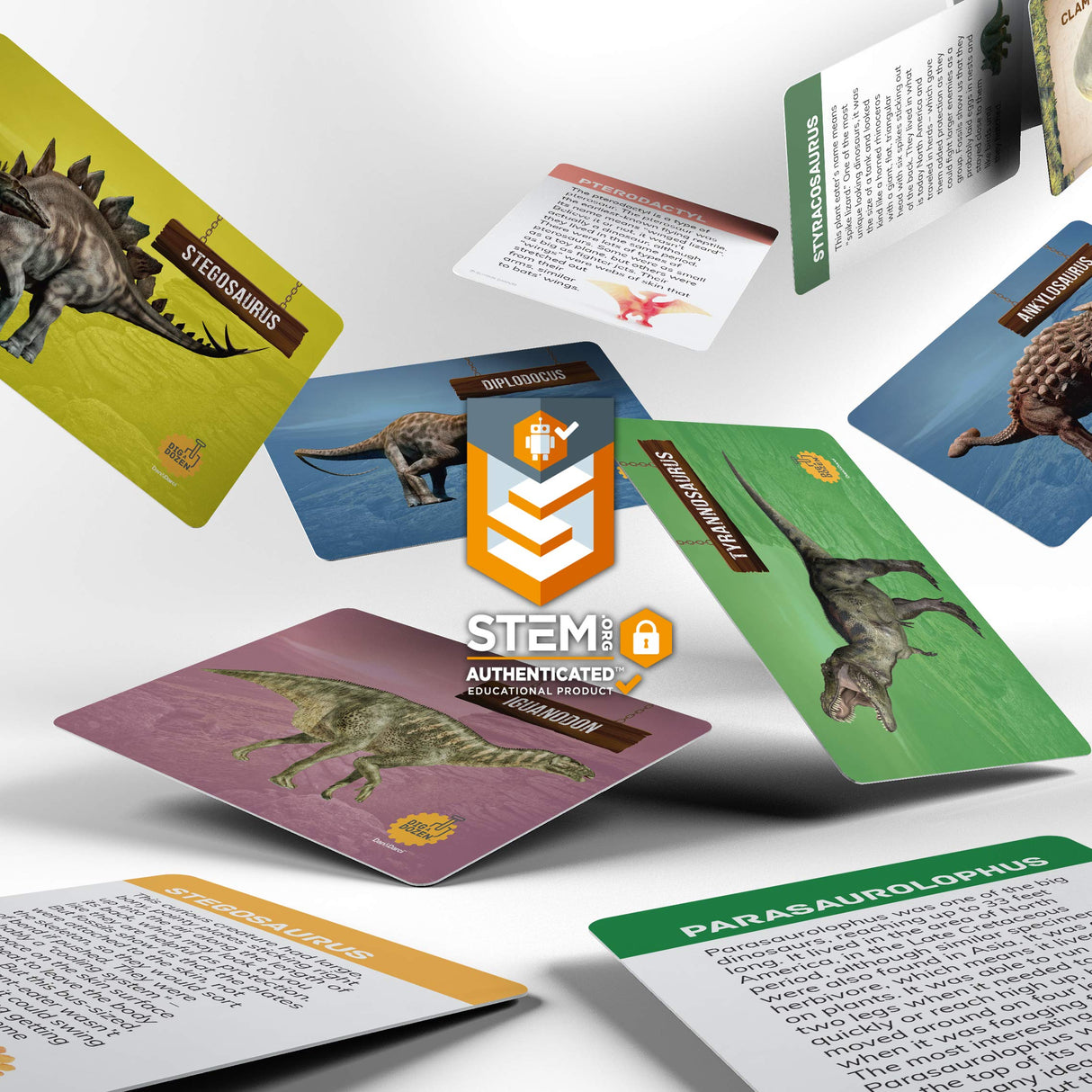 Dan&Darci Dig a Dozen Dino Egg Kit for Kids - Dinosaur Toys Gift 3-12 Year Old - 12 Eggs & Surprise Dinosaurs - Basket Stuffers - Science STEM Activities - Boy Toy Party Gifts for Boys & Girls Dan&Darci