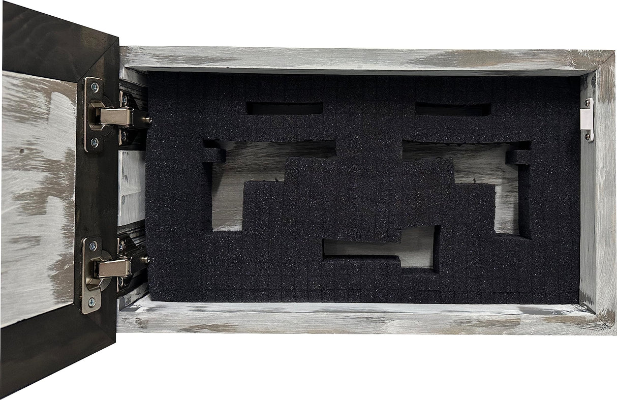 Bellewood Designs Bless This Home And All Who Enter Decorative Wall-Mounted Secure Hidden Gun Cabinet Bellewood Designs