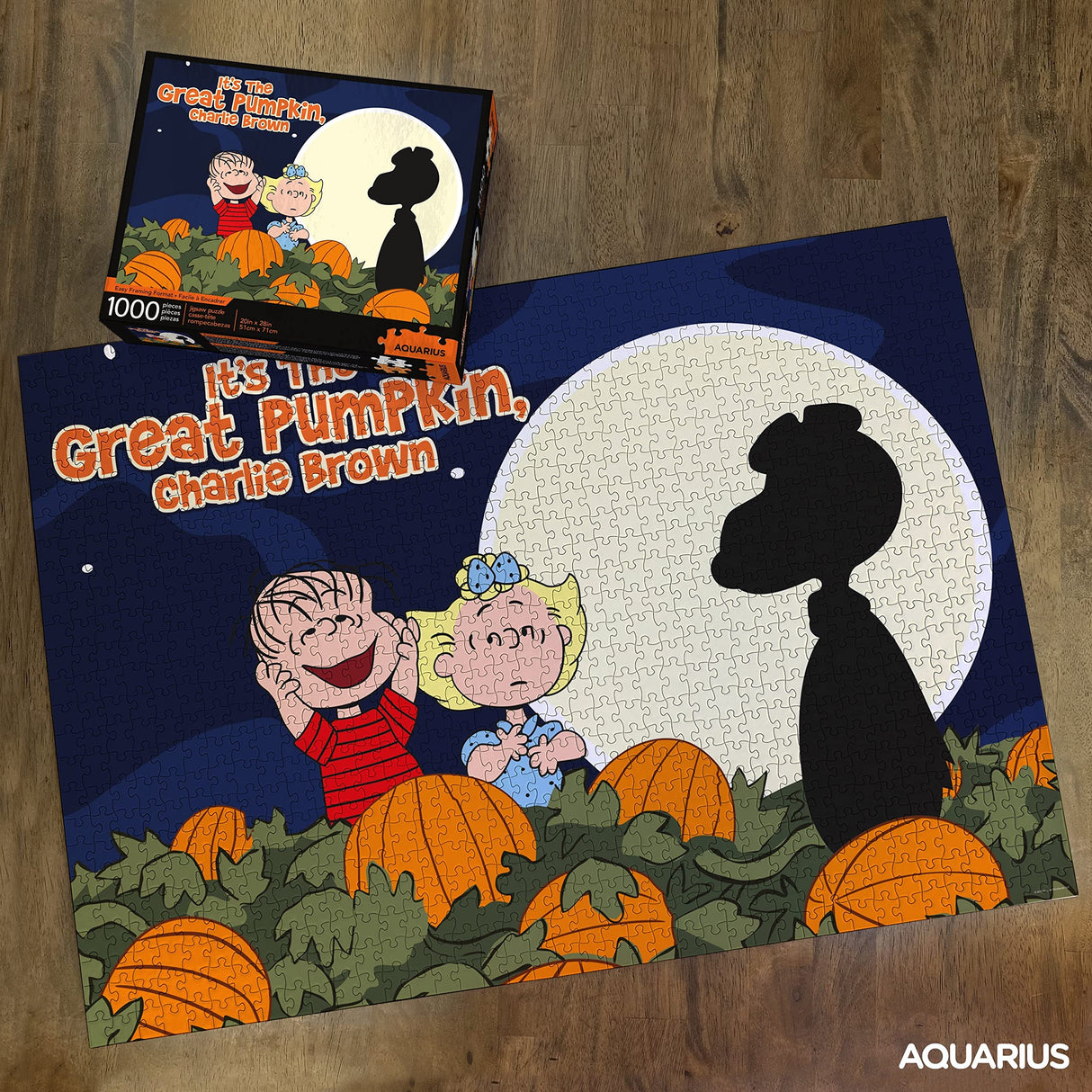 Aquarius Peanuts Great Pumpkin Jigsaw Puzzle (1000 Pieces), Collectibles, Glare Free, 20 x 28 In AQUARIUS