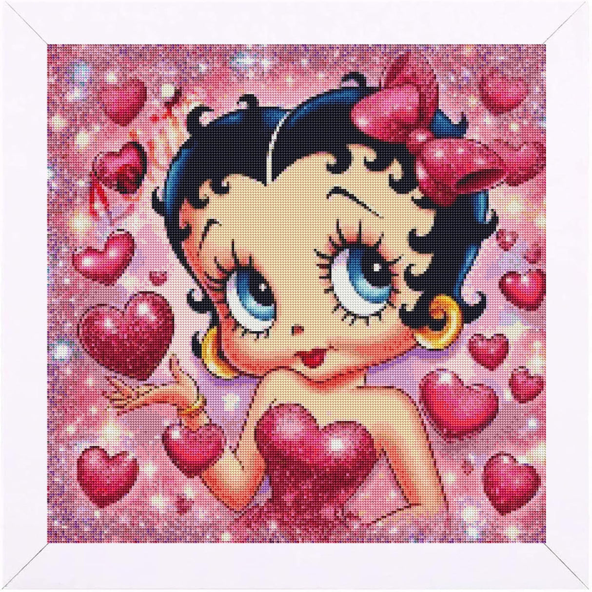 JAKI Diamond Art Kits for Adults,Cartoon Diamond Art Paintings for Beginners,5D Full Drill Gem Art Kits for Adults for Gift Home Wall Decor(12x12inch) JAKI