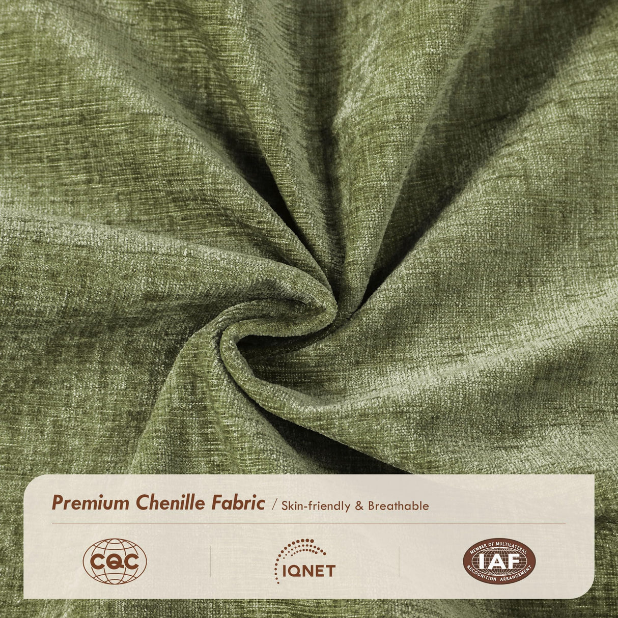 Ihanherry 106" U Shaped Modular Sectional Cloud Sofa, Modern 6 Seat Chenille Couch with Ottoman for Living Room, Bedroom and Apartment, Green Ihanherry