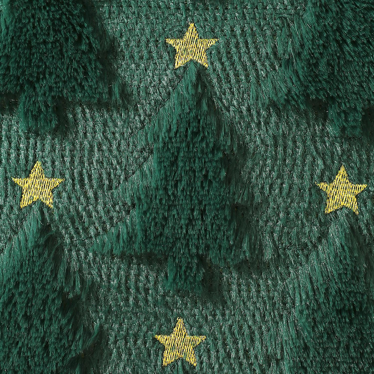 Allorry Christmas Pillow Covers 18 x 18 inch Set of 2 Dark Green Christmas Tree Pillow Covers Decorations Plush Faux Fur Soft Cushion Case for Winter Xmas Holiday Home Bedroom Sofa Decors PT004-A18 Allorry