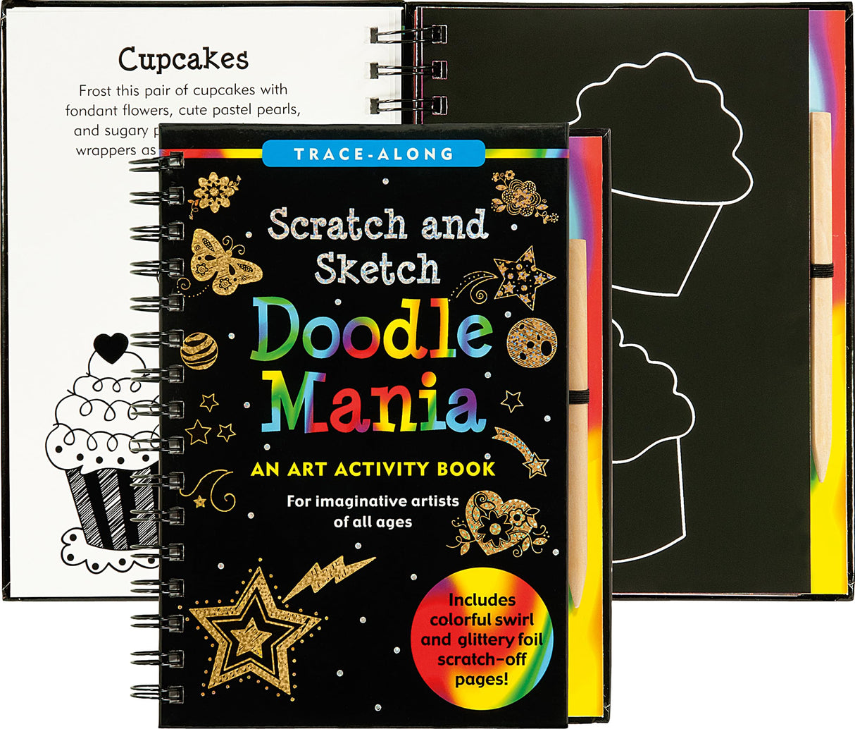Doodle Mania Scratch & Sketch (Art, Activity Kit) (Trace-Along Scratch and Sketch) PETER PAUPER PRESS