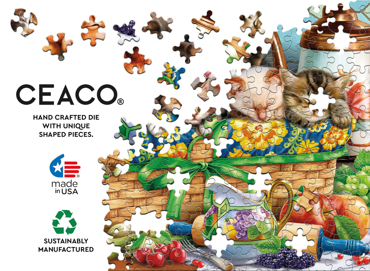 Ceaco - Kittens in a Basket - 300 Piece Jigsaw Puzzle Ceaco
