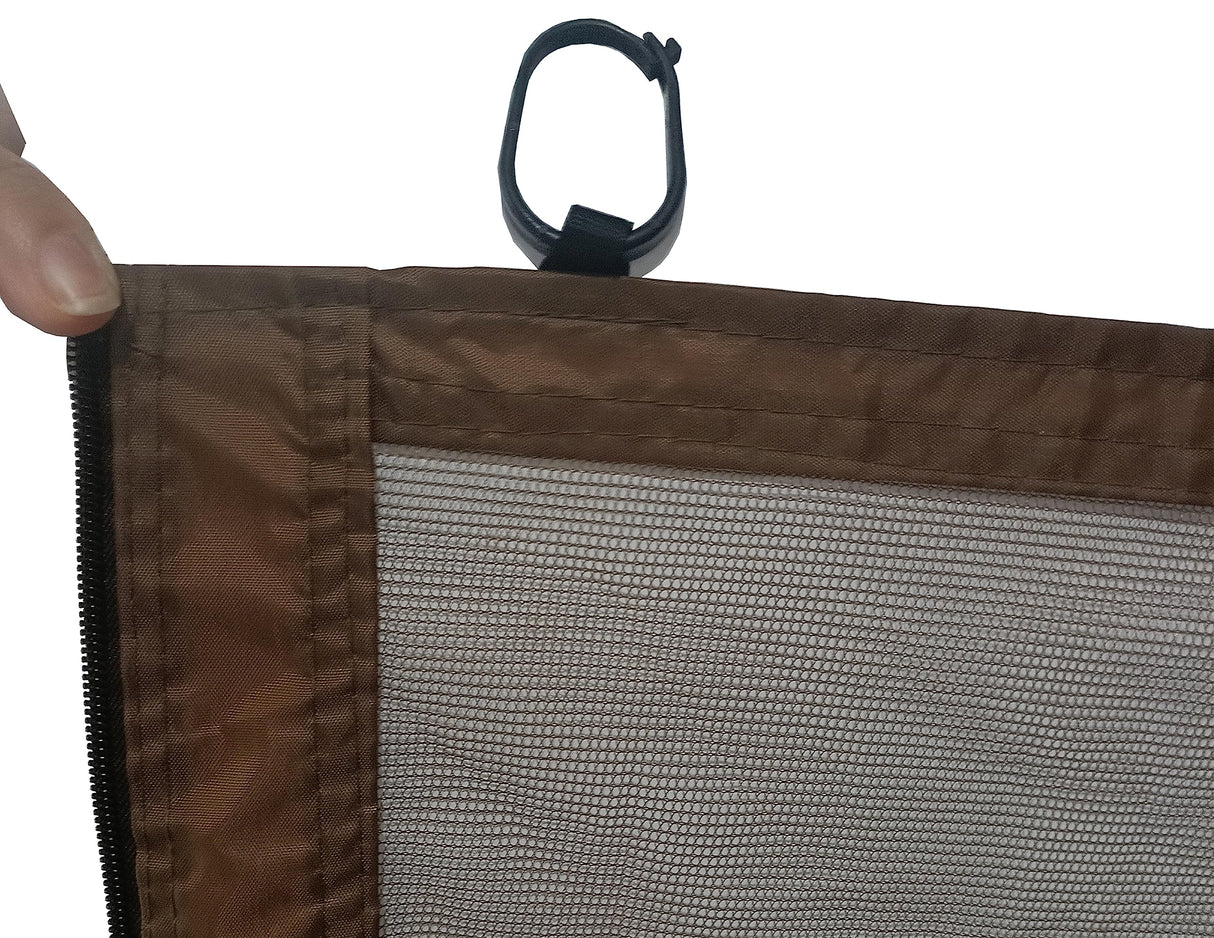 SCOCANOPY Universal Replacement Mosquito Netting Screen Walls for 10x10 Canopy Or Gazebo, Set of 4 Panels (Brown) SCOCANOPY