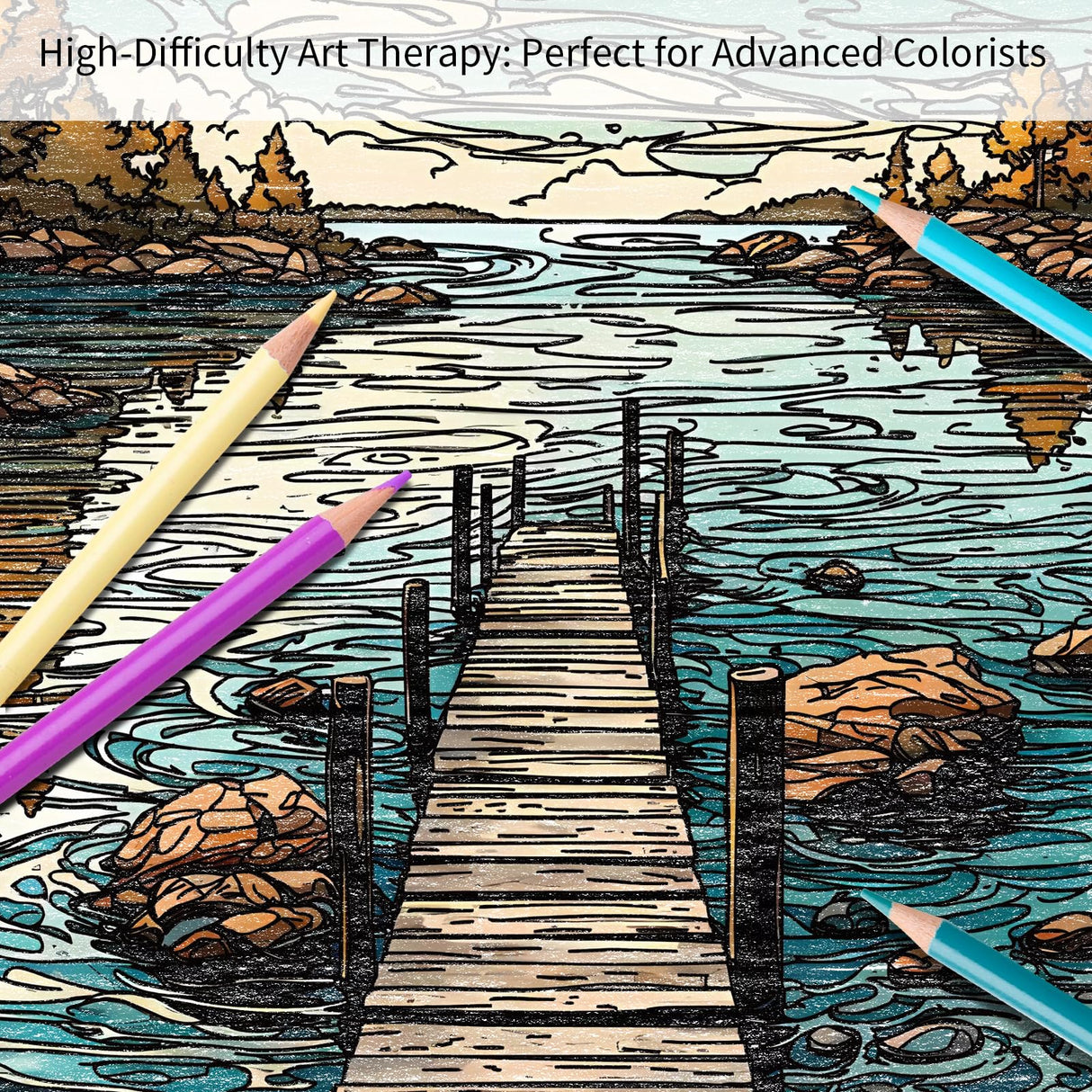 Kalysky Landscapes Adult Coloring Book Set of 3 – Complex Nature Landscapes & Iconic Architecture | Desert, Ocean Forests, Modern Wonders | Coloring Books for Adults Relaxation (8.25” x 11”) Kalysky