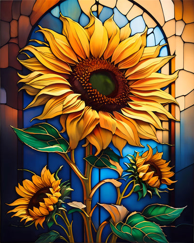 Yeadiffy Diamond Art Painting Kits for Adults Diamond Art Kits for Adults Beginners,5D Translucent Gems Diamond Painting,DIY Full Drill Diamond Gem Art and Crafts 12x16inch (Sunflower)