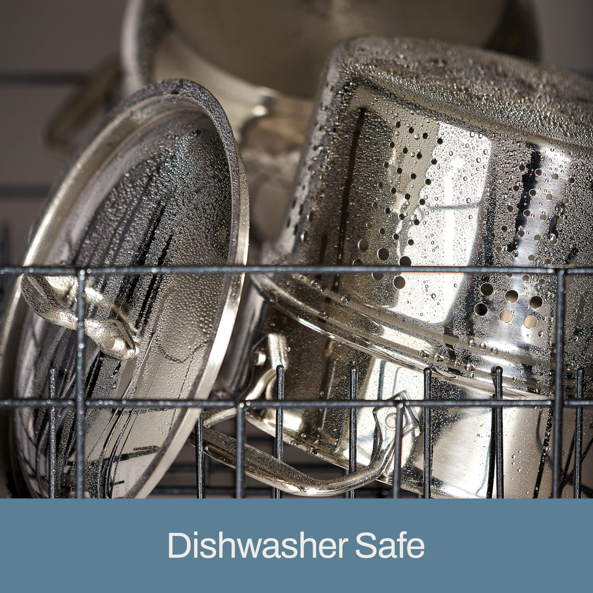 All-Clad Specialty Stainless Steel Stockpot, Multi-Pot with Strainer 3 Piece, 5 Quart Induction Oven Broiler Safe 600F Strainer, Pasta Strainer with Handle, Pots and Pans Silver All-Clad