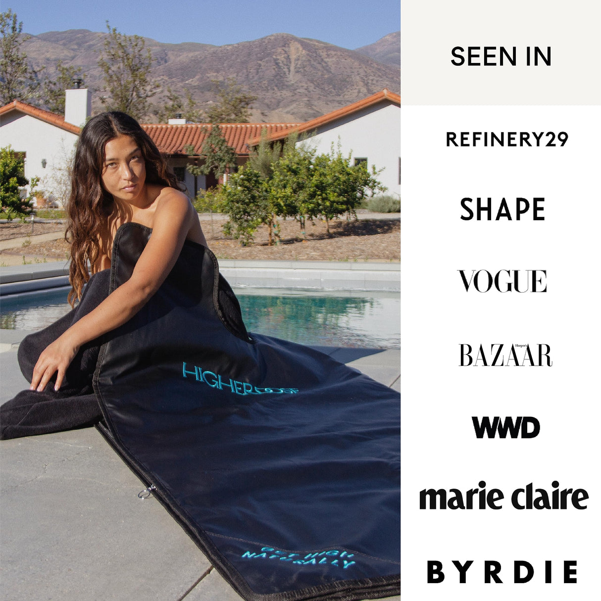 HigherDOSE Infrared Sauna Blanket - Personal Sauna to Relax & Detox Your Body and Mind - Portable Sauna Blanket for Home Sauna Therapy - Plush Thermal Blanket with Far Infrared Heat HigherDOSE