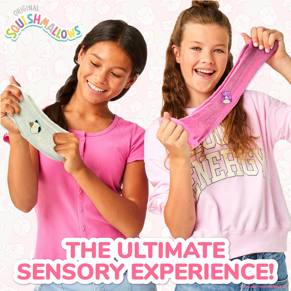 Original Squishmallows Lola The Unicorn Premium Scented Slime, Cotton Candy Scented, 8 oz. Fluffy with 2 Fun Add Ins, Pre-Made Slime for Kids, Great 6 Year Old Toys, Super Squishy Toy Squishmallows