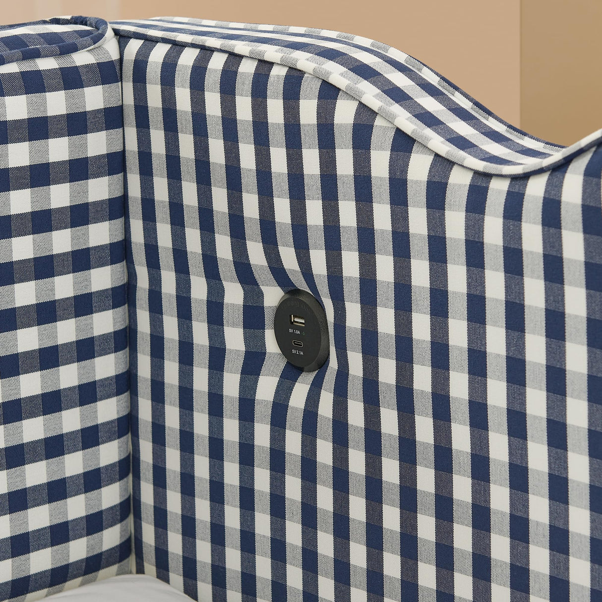 Twin to King Daybed with Trundle, USB Ports Soft Upholstered Daybed with Pop Up Trundle Bed Twin, Modern Extendable Day Bed Frame for Kids Bedroom Living Room Guest Room Small Places Navy Blue Deolme