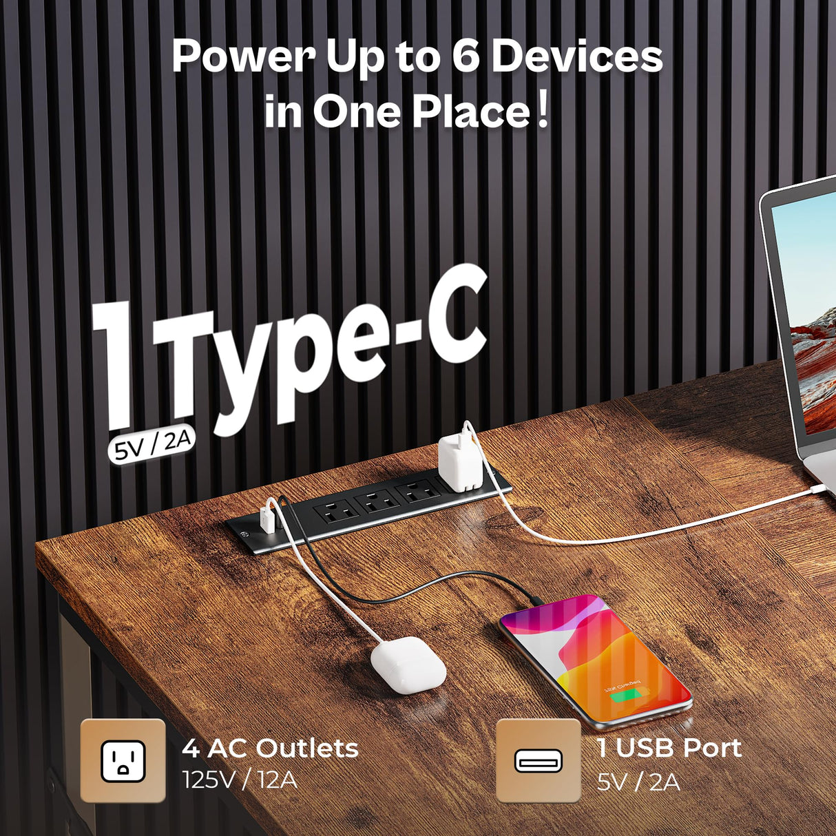 Huuger 63 Inch L Shaped Desk with Fabric Drawers, Reversible Computer Gaming Desk with Power Outlets and USB-C Port, Adjustable Side Storage Shelves, for Work Study Corner Home Office, Rustic Brown Huuger