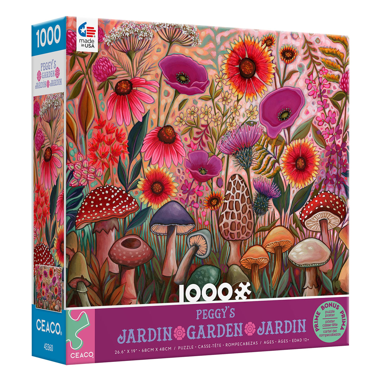 Ceaco - Peggy's Garden - Morel of The Story - 1000 Piece Jigsaw Puzzle Ceaco
